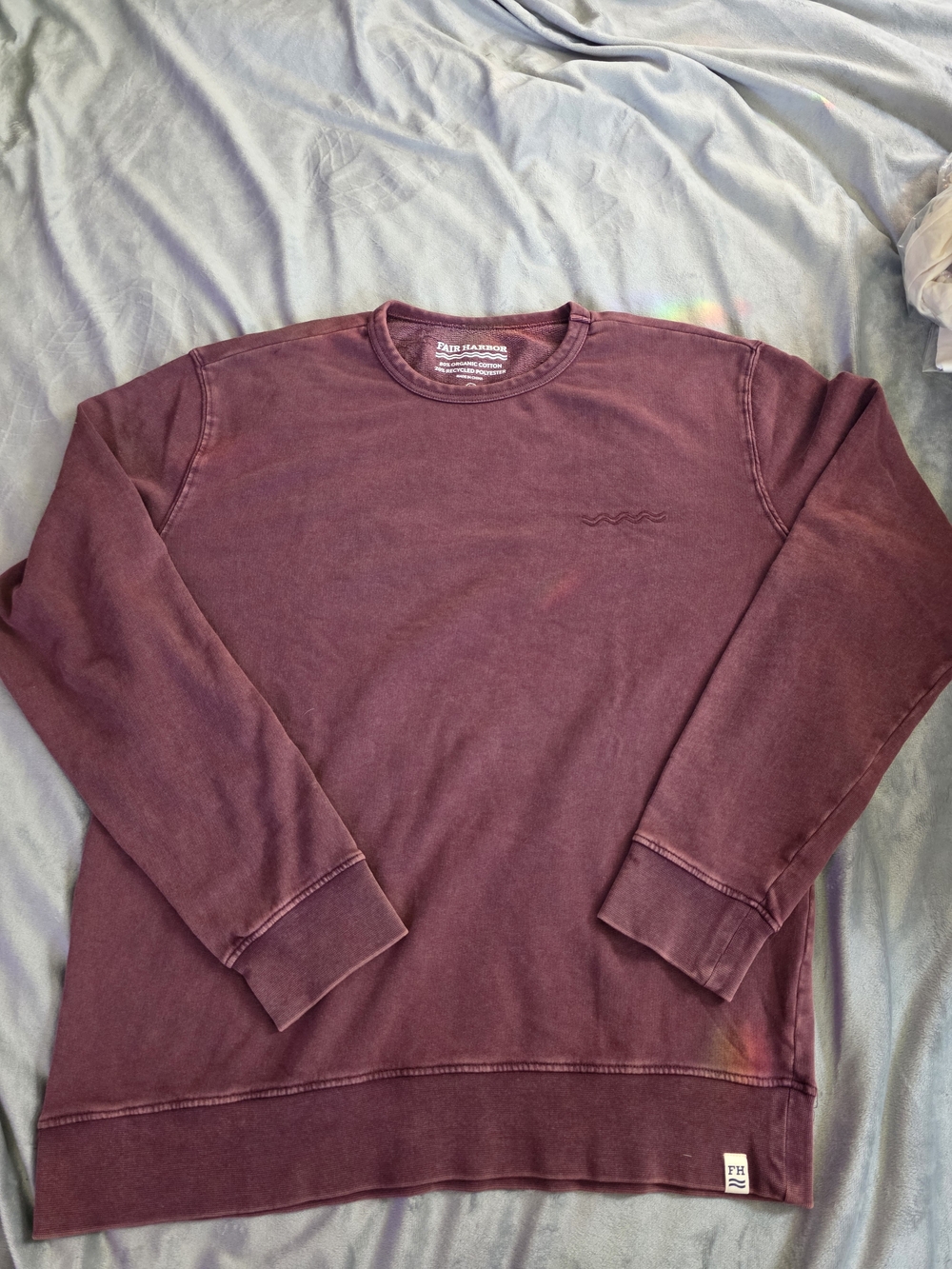 Fair Harbor Men's Crewneck Sweatshirt - Wine